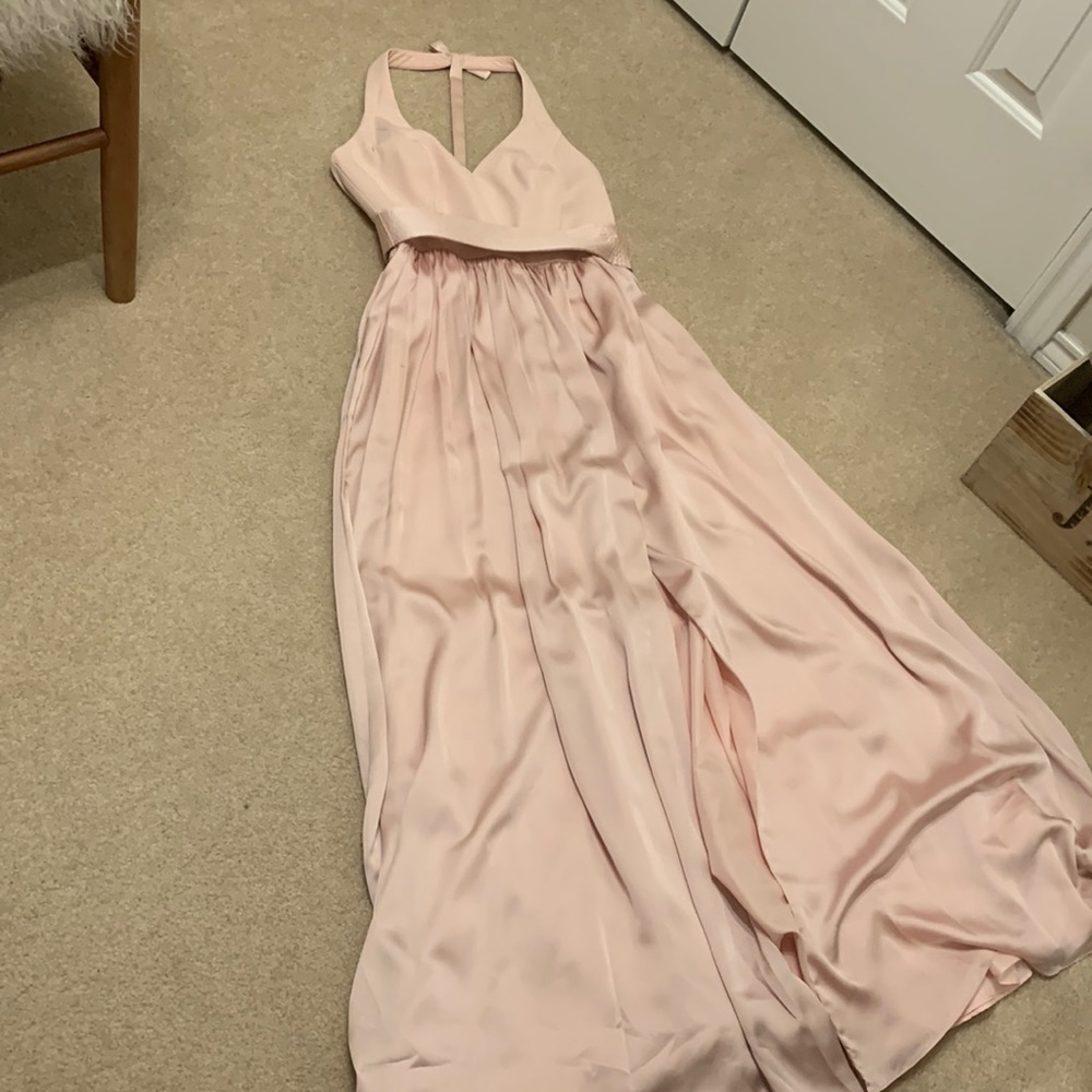 Vera Wang light pink bridesmaid dress